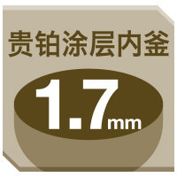 貴鉑涂層內(nèi)釜17mm